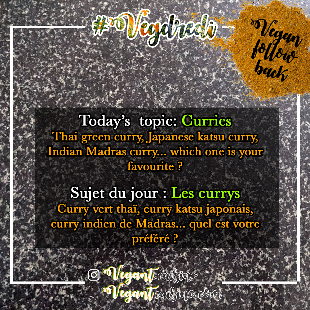 Vegant - Les différents types de curry