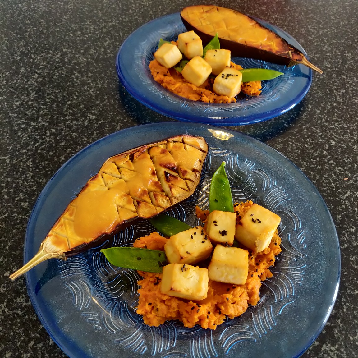 Vegant - Tofu au miso au four