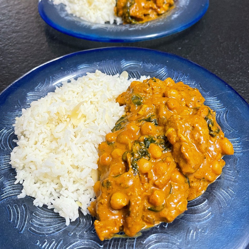 Vegant - Curry de pois chiche au soja croustillant